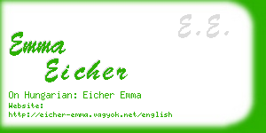 emma eicher business card